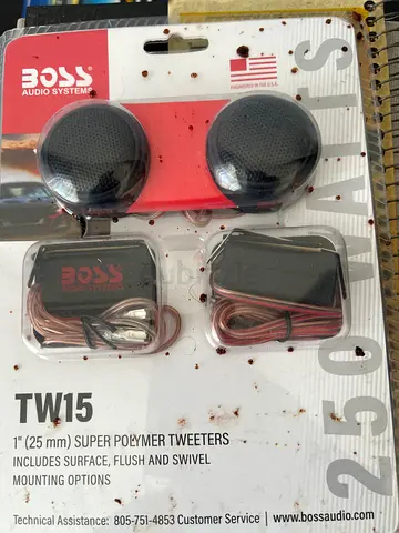 Boss TW15 1 Polymer Tweeters (new in packaging) - Car Audio Tweeters