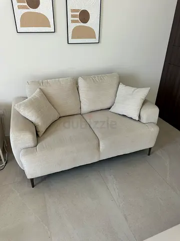 2 seater sofa beige