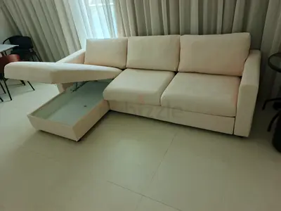 Ikea vimle sofabed with storage space