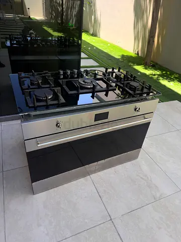 Stainless Steel 5-Burner Gas Range with Oven - Good Condition