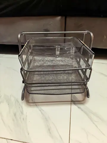 Metal Mesh 3-Tier Desk Organizer / File Tray
