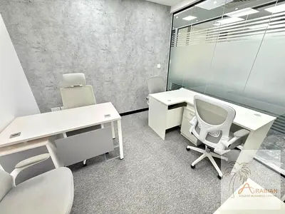 Fitted and Furnished Office for Rent with Ejari | Walking Distance to Sharaf DG Metro