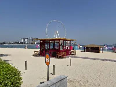 Beachfront kiosk / pop-up stall for rent - ready setup