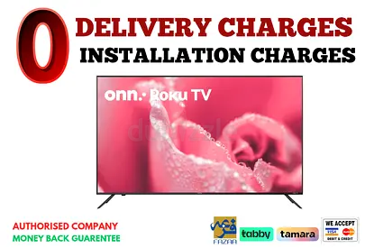 75 inch Smart TV -4K- Onn/ Brand New/ 1 Year Warranty