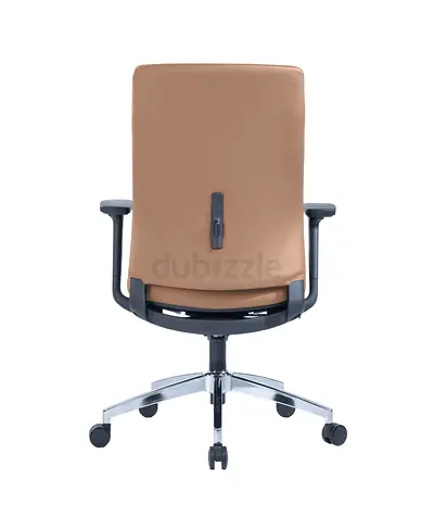Medium back executive leather revolving chair
