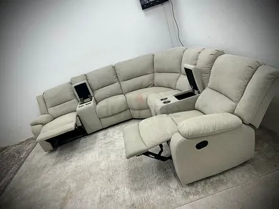 Like new condition pan emirates corner recliner sofa