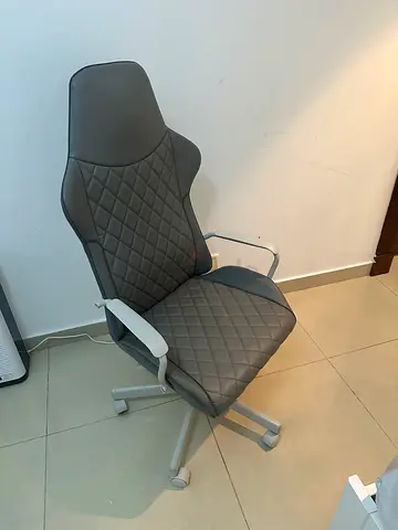 Chair grey IKEA with armrests