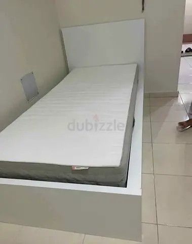 Malam single  bed 90/200cm bed and Ikea mattress is available in excellent condition,