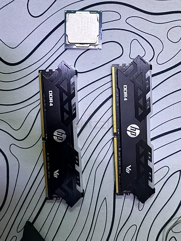 Pair of HP V8 DDR4 RAM sticks (2 x 8GB) - Good condition and cpu i7