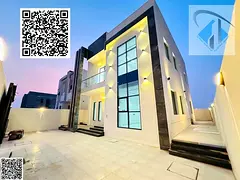New villa for sale, including registration and ownership fees, near Sheikh Mohammed Bin Zayed Road.