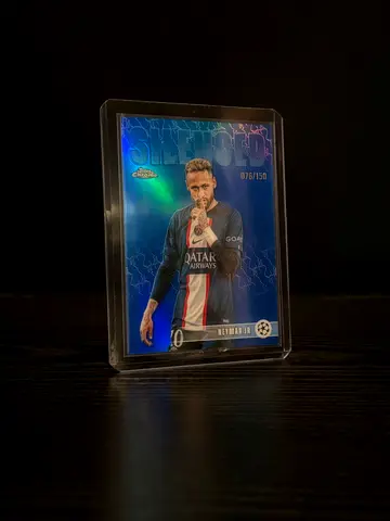 Neymar Jr Topps UCC Chrome 2025-26  (Silenced Blue Refractor /150)