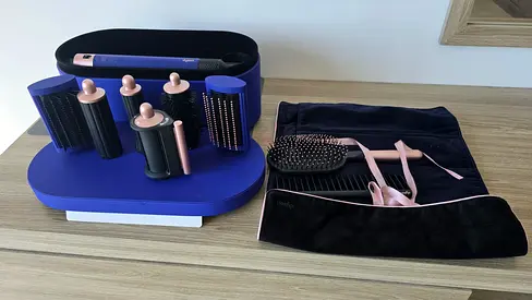 Dyson Airwrap style multi-styler with brushes and accessories (used)