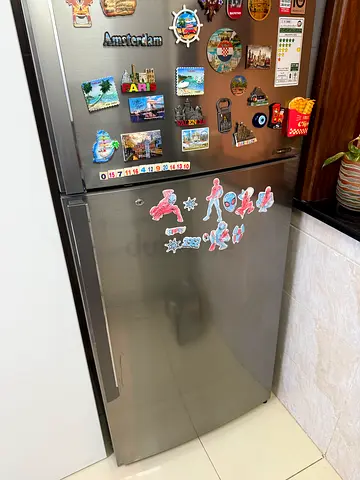 Stainless Steel Single Door Refrigerator - Good Working Condition