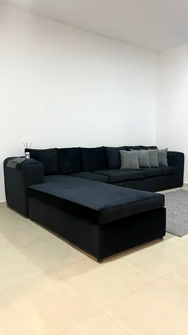 Suede sofa, 3.80 meters long, for sale
