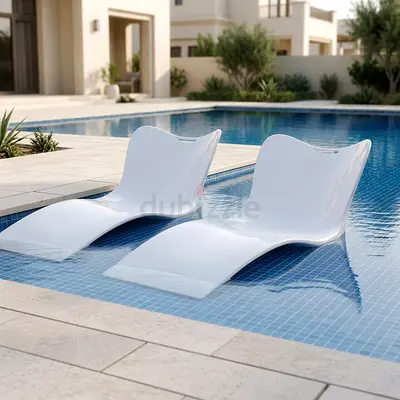 Luxury Fiberglass Pool Lounger - 1,500 AED per UNIT