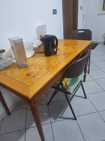 Solid Wood Dining Table - Classic Design, Good Condition