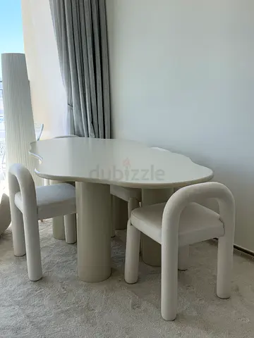 Luxury Designer Dining Set – 4 Chairs + Dining Table