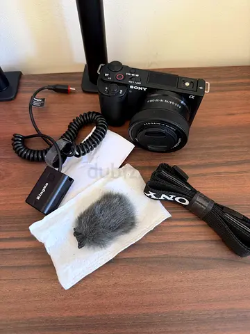 Sony Alpha mirrorless camera with lens, mic and accessories - used for 1 week