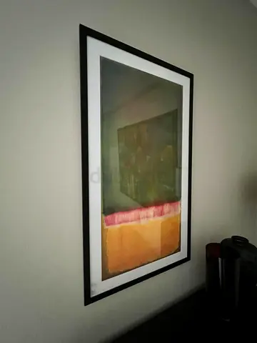 Framed Abstract Color-Block Print — Large Wall Art