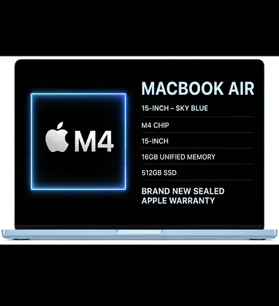 Macbook Air M4 chip 15” 16gb / 512gb Brand New