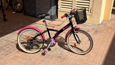 Girls 20-inch City Bike with Basket