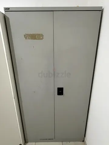 Grey Metal Wardrobe - Solid  Sturdy
