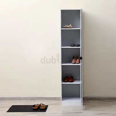Lexter Shoe Rack 10 Pairs or any storage With Mirror - 42X42X184 White