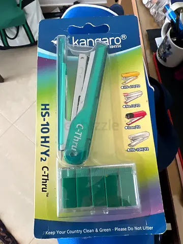 Kangaro C-Thru HS-10 Mini Stapler with extra staples - brand new in pack