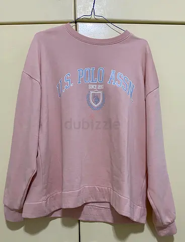 Baby pink and blue sweatshirt U.S Polo ASSN. xs size