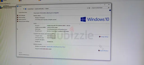 Intel Pentium G2030 Desktop Computer with Windows 10