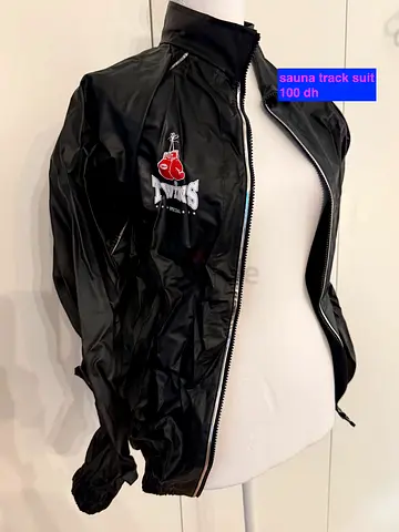 Black Sauna Tracksuit Jacket - Size Approx s/m, Lightly Used