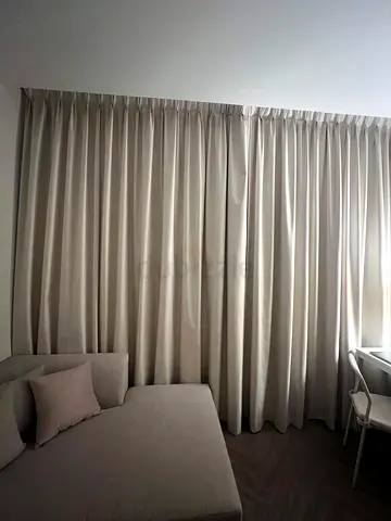 x2 Beige Full-Length Black Out - Living Room + Bedroom (selling 2 for price of 1)