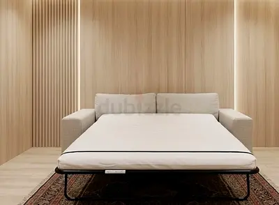 Vimle Light Grey Fabric Sofa Bed - Comfortable Pull-Out Guest Sofa