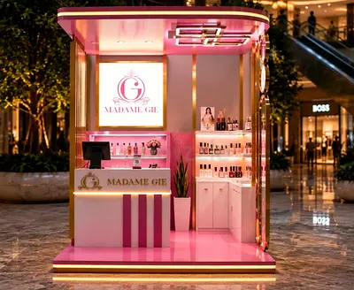 Custom Beauty Kiosk Design for Malls and Retail Spaces