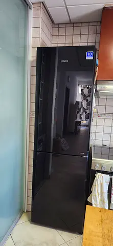 Hitachi Tall Black Fridge - Good Condition, Spacious