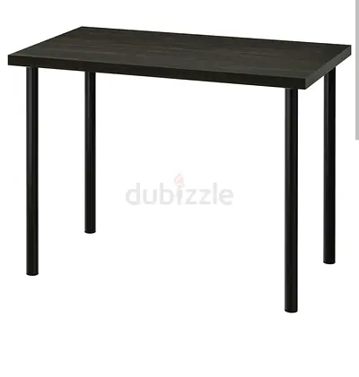 IKEA LINNMON Table 100x60 Simple Black Study/Work Table - 4 Legs, Compact