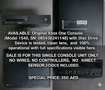 ​🎮 Xbox One Console for Sale (Console Only + Disc) 🎮
​