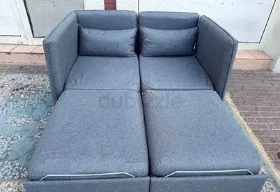 Modern Gray Convertible Sofa Bed