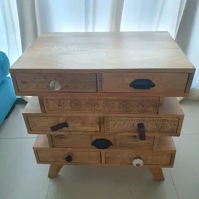 Side Table -Tick Wood
