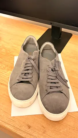 Grey suede platform sneakers - gently used 1 time