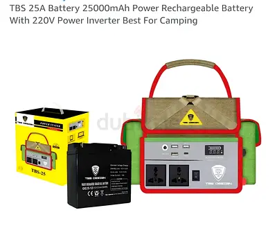Battery Power Bank Inverter Best For Camping 25Ah with 220v sockets