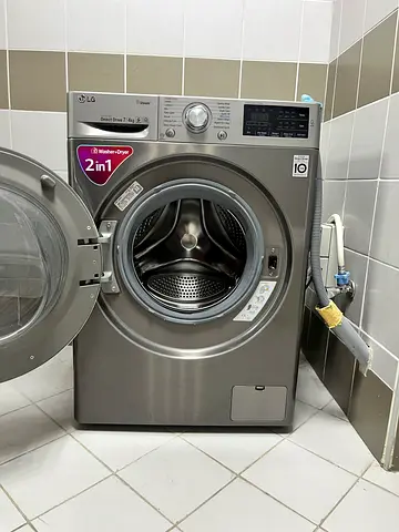 LG Front Load Washing Machine - 2in1 Washer Dryer (Grey) 7KG