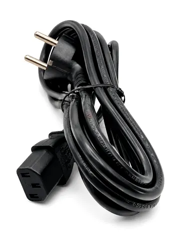 1.8M EU Schuko to IEC C13 Power Cable 250V 16A Computer Monitor UPS Power Cord