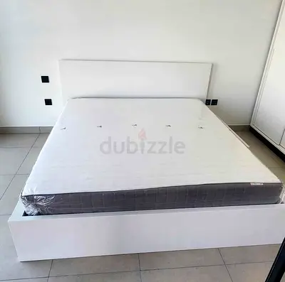 Ikea Malm bed with mattress king size