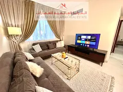 For rent monthly - fully furnished one-bedroom apartment and living room with hotel furniture - Shar