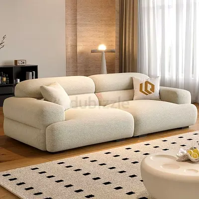 Modern Cream Boucle 3 Seater Sofa