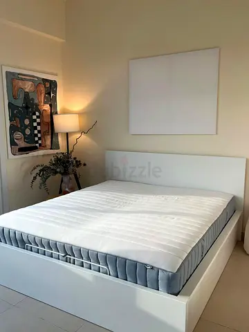 Ikea king size bed with mattress available in perfect condition