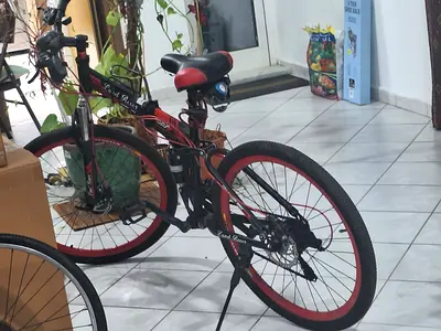 Red  Black Mountain Bike - Good Condition, Used