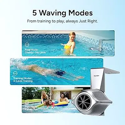 Portable Swim Current Machine / Pool Trainer - Adjustable 5 Modes