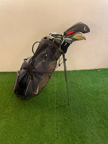 Rare Nike Full Golf Set VRS Driver SQ Wood ProCombo Irons Method Putter Stand Bag